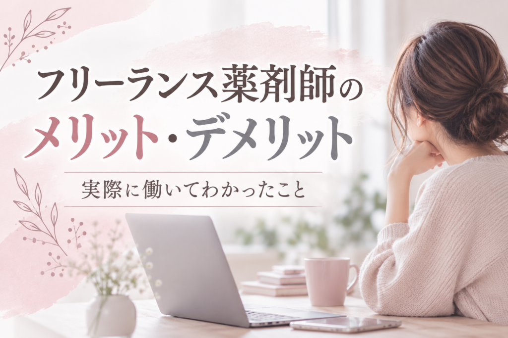 フリーランス薬剤師について悩む女性
